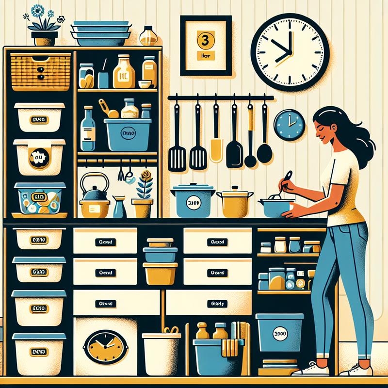 Sistema la cucina in 3 ore: guida organizzazione pratica