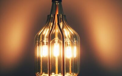 Crea la tua lampada riciclando bottiglie di vetro