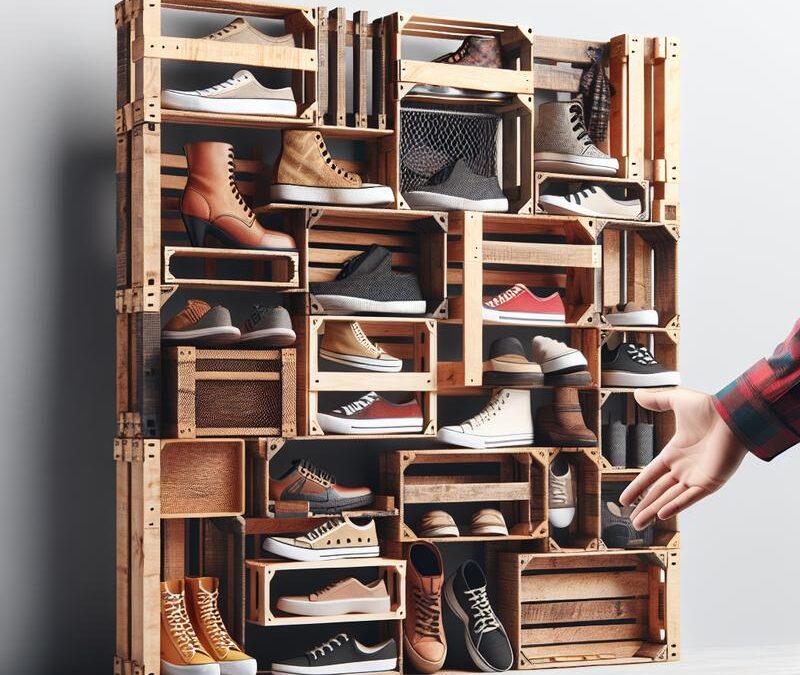 Costruire una scarpiera su misura con riciclo creativo