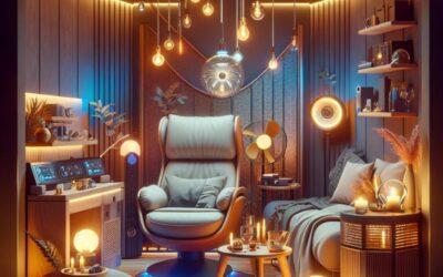 Angolo relax hi-tech: luci, sedute e gadget per ricaricare le energie a casa