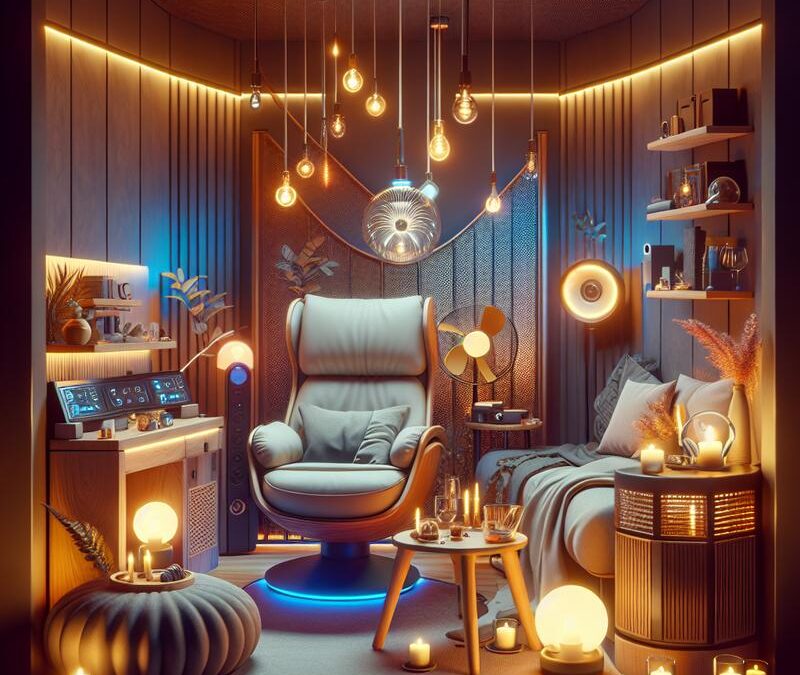 Angolo relax hi-tech: luci, sedute e gadget per ricaricare le energie a casa