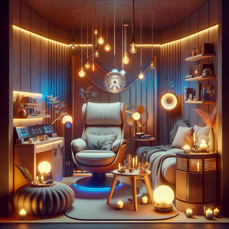 Angolo relax hi-tech: luci, sedute e gadget per ricaricare le energie a casa